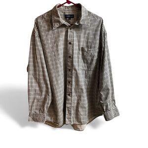 Chereskin Men’s Button-Down Long Sleeve Shirt | Size XL | Checked Pattern | EUC
